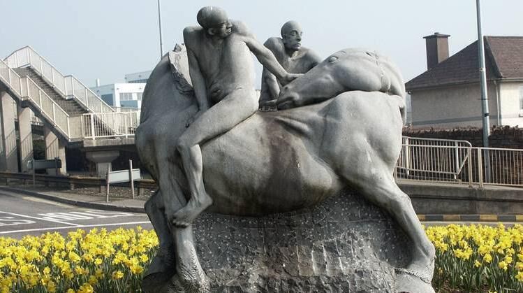 Michael Quane's iconic 'Horses and Riders sculpture, which is on public display in Mallow.