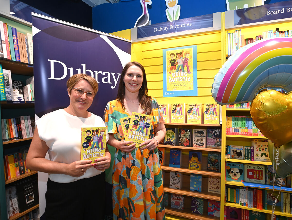Book author Niamh Garvey with Eve McDonnell , children's writer and artist. Picture: Larry Cummins
