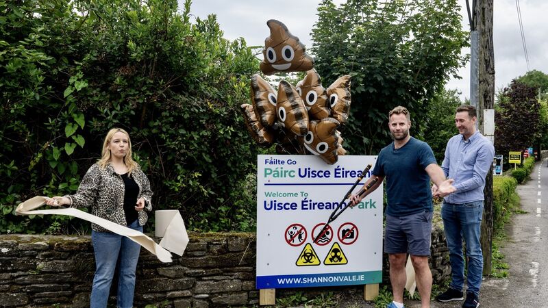 Angry West Cork locals officially open 'Uisce Éireann Park' Angry West Cork locals officially open 'Uisce Éireann Park'