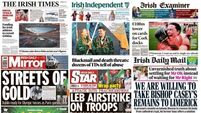 What the papers say: Monday's front pages