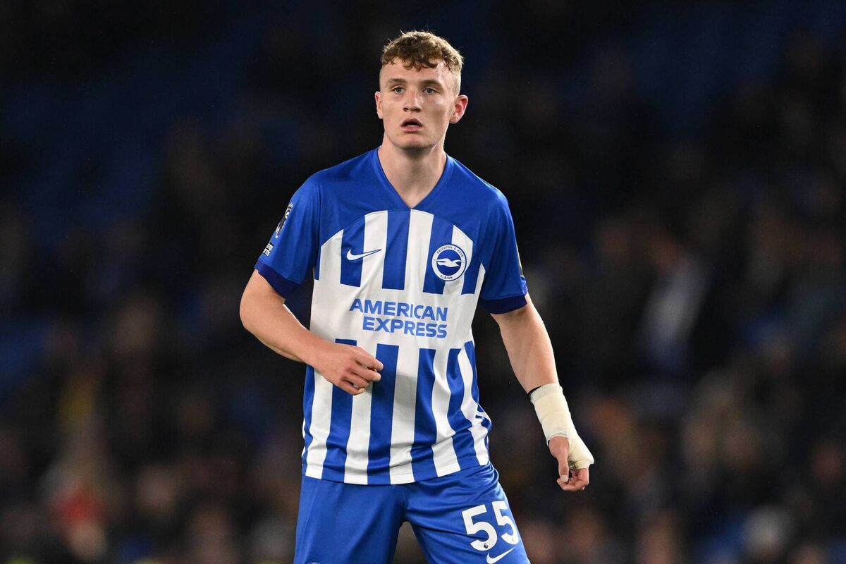 Mark O'Mahony of Brighton looks on during the Premier League match between Brighton & Hove Albion and Manchester City Mark O'Mahony of Brighton looks on during the Premier League match between Brighton & Hove Albion and Manchester City