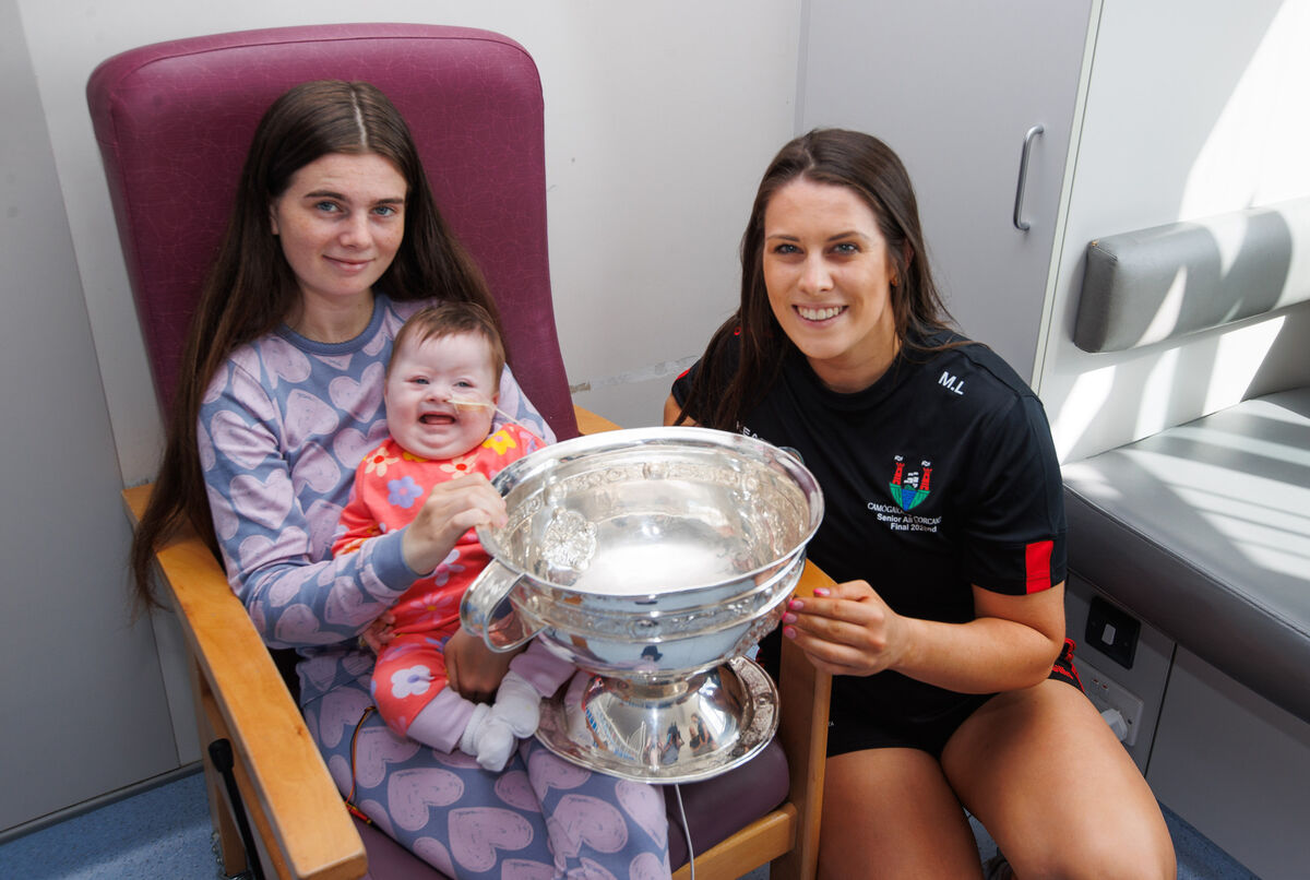 Lily Maher and her mother Courtney McMenamy with Molly Lynch  Lily Maher and her mother Courtney McMenamy with Molly Lynch