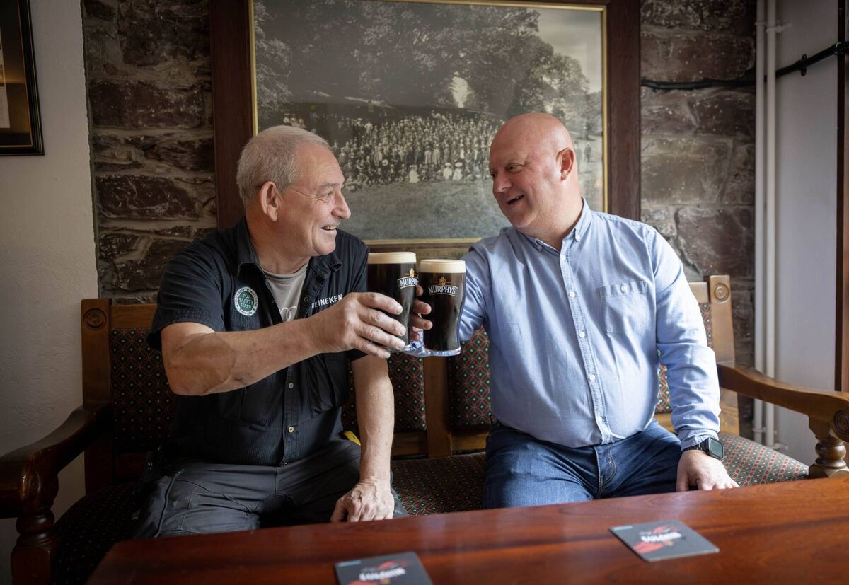 Cousins Barry and Donie Hosford pictured at HEINEKEN Ireland’s Lady’s Well Brewery. The cousins each celebrate 40 years working at the brewery this year and are part of an unbroken family legacy at Lady’s Well Brewery that goes all the way back to when it first opened in 1856. During the brewery’s 168 years of operation, there has always been a Hosford employed there. 