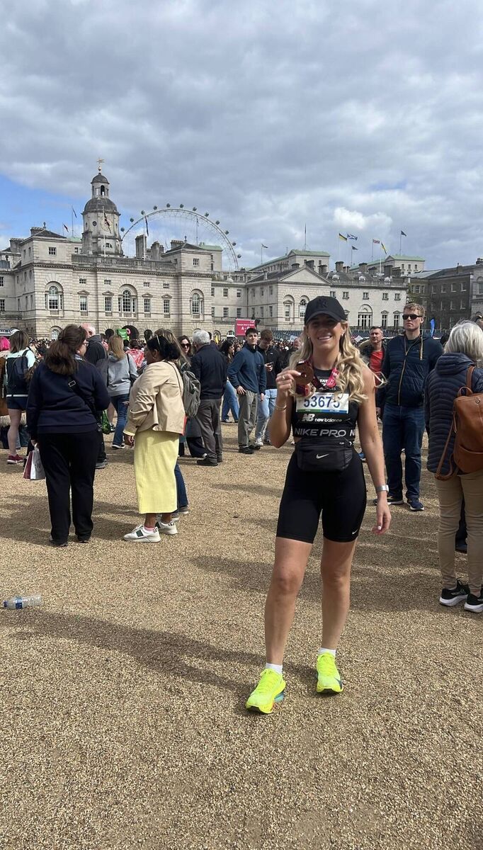 Brenda has take part in four marathons. Brenda has take part in four marathons.