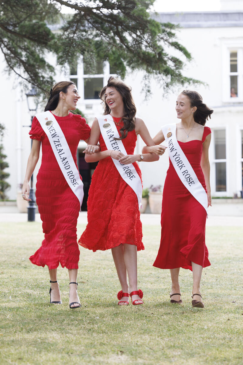 New Zealand Rose, Keely O’Grady, Waterford Rose, Abby Walsh and New York Rose, Billie Cooper pictured at the official launch of the Rose of Tralee International Festival 2024 in Airfield Estate. Picture; Andres Poveda New Zealand Rose, Keely O’Grady, Waterford Rose, Abby Walsh and New York Rose, Billie Cooper pictured at the official launch of the Rose of Tralee International Festival 2024 in Airfield Estate. Picture; Andres Poveda