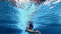 Swimmer in swimming pool