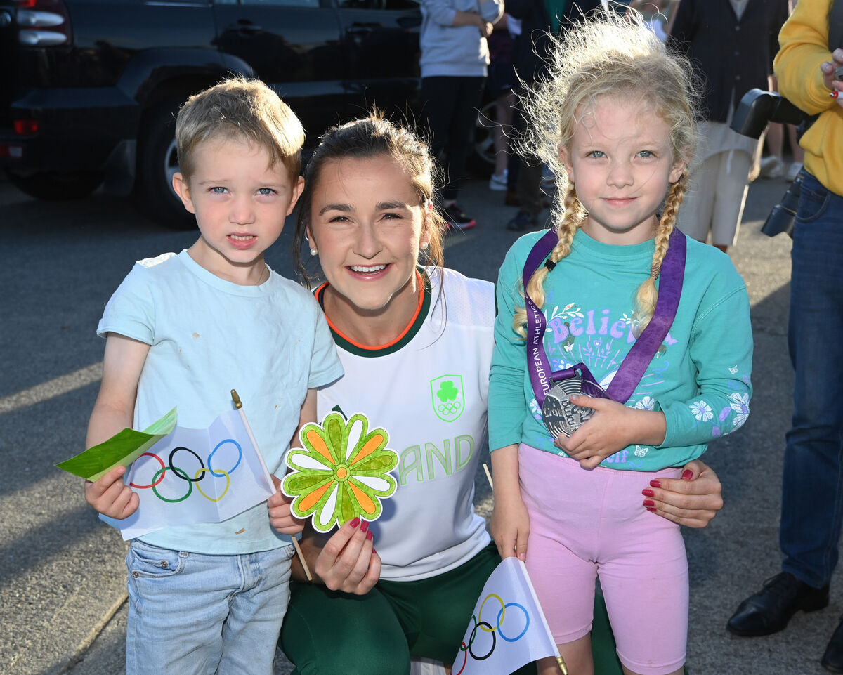 Phil Healy with Eve and Sean Houlihan in Ballineen and Enniskeane. Picture Eddie O'Hare
