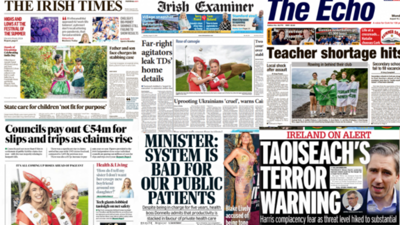 What the papers say: Monday's front pages What the papers say: Monday's front pages