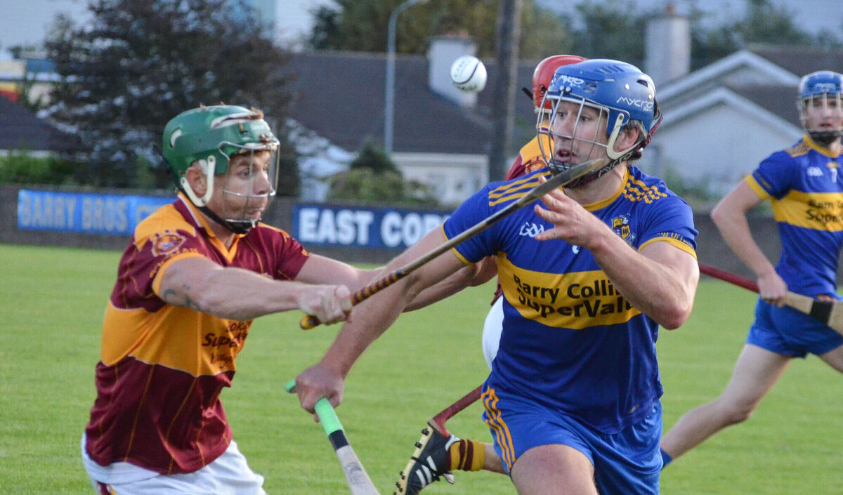 Wesley O'Brien in hurling action for Carrigaline. Picture: Howard Crowdy Wesley O'Brien in hurling action for Carrigaline. Picture: Howard Crowdy