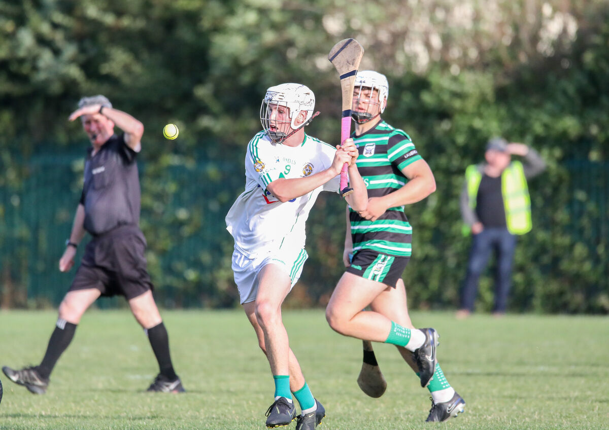 Robert Dean of Aghada clears the ball downfield. Picture: David Creedon Robert Dean of Aghada clears the ball downfield. Picture: David Creedon
