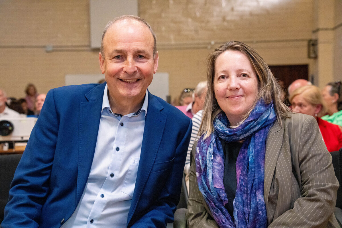 Tánaiste Micheál Martin with director/producer of 'Douglas Stories' Emma Bowell at the launch of the documentary. Picture: Noel Sweeney