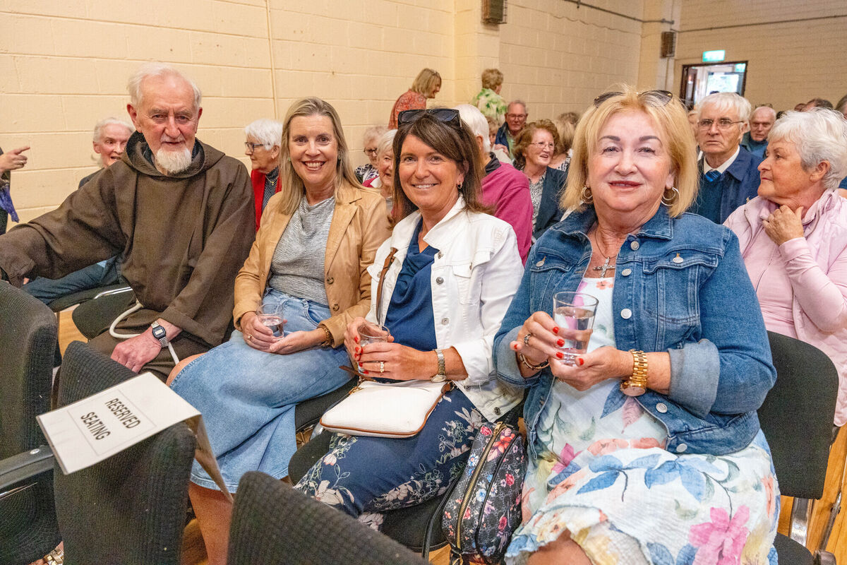 From the outside in: Jennifer Lenihan who features in the documentary, Ruth Dunlea, Deirdre McCarthy and Fr Sylvester O'Flynn. Picture: Noel Sweeney
