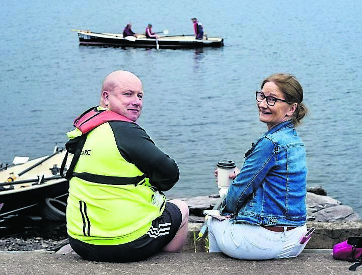 John O’Regan and Daphne Miller from Ballycotton supporting their club.