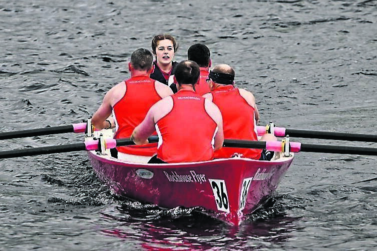 Racing action from aKilmacsimon crew at the Irish Coastal Rowing Championships. 	 Picture: Chani Anderson