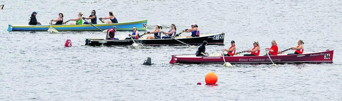 Racing action at the Irish Coastal Rowing Championships. 	Pictures: Chani Anderson
                
