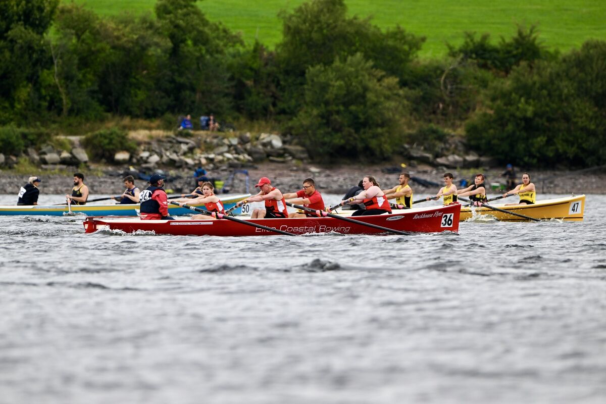 Racing action at the Irish Coastal Rowing Championships. 	Picture: Chani Anderson