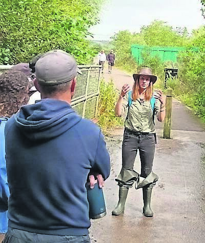 Ecologist Letizia Cocchiglia’s walk along the Tramore River by the Tramore Valley Park. Picture: Douglas Tidy Towns
Ecologist Letizia Cocchiglia’s walk along the Tramore River by the Tramore Valley Park. Picture: Douglas Tidy Towns