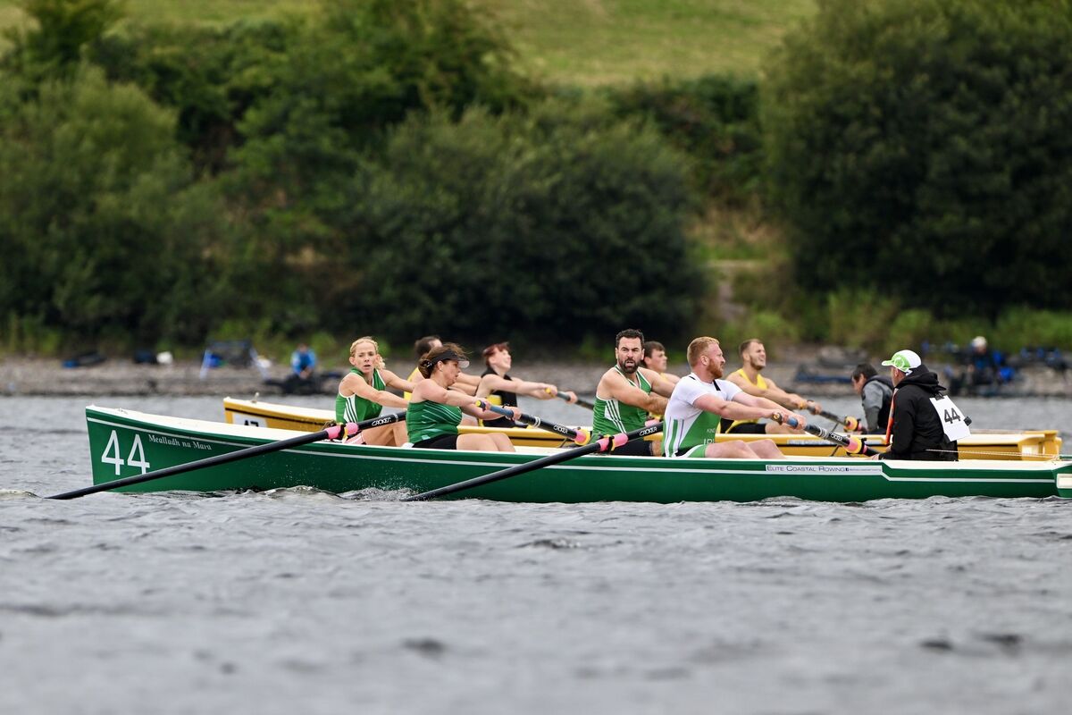 Racing action at the Irish Coastal Rowing Championships. Picture: Chani Anderson