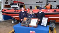  Kinsale RNLI welcomes scroll to mark 200 years of saving lives at sea
