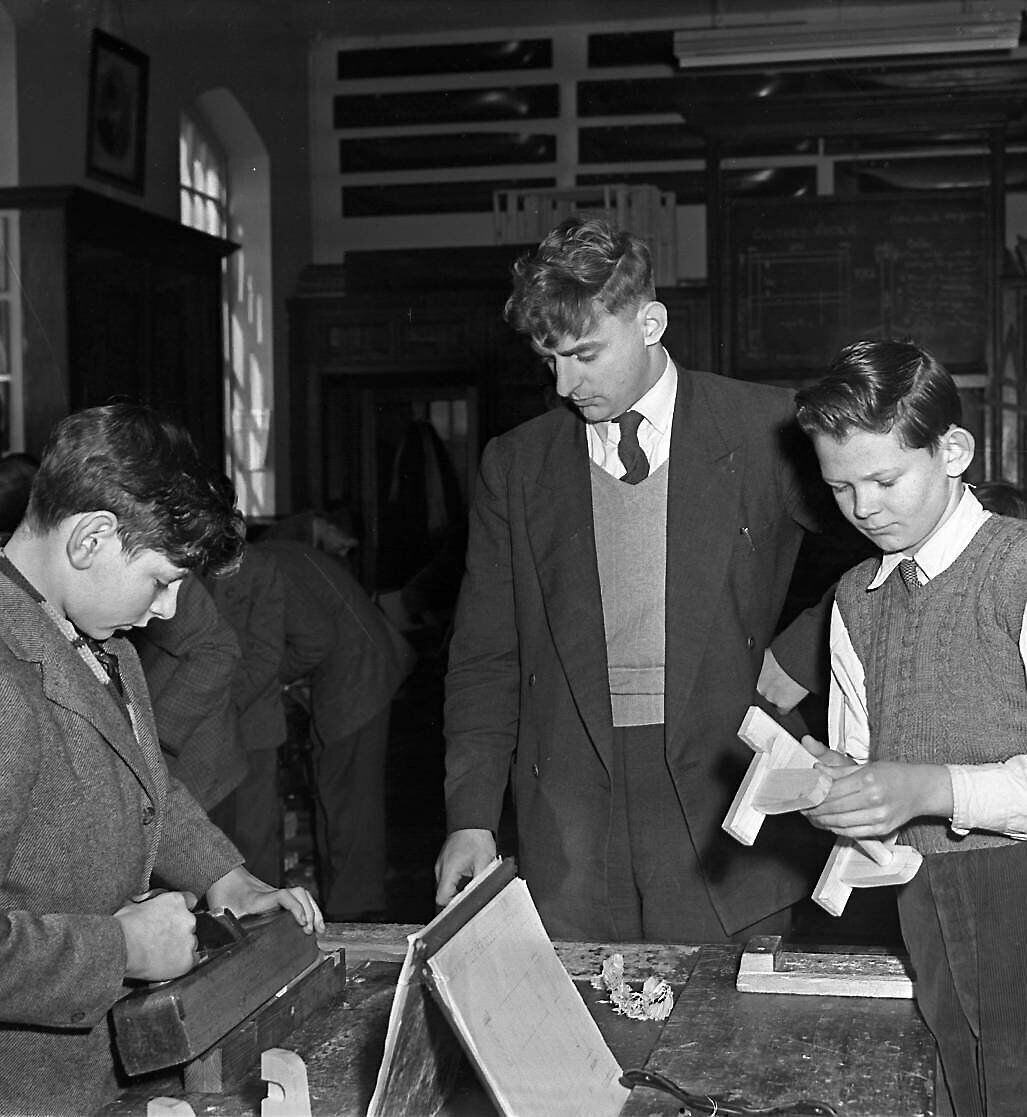 Students at work at North Monastery Technical School in Cork on March 26, 1958 Students at work at North Monastery Technical School in Cork on March 26, 1958