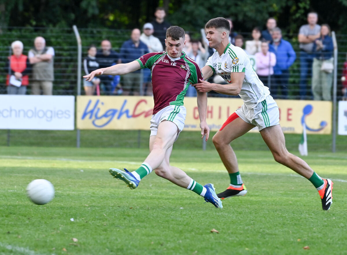 Aghabullogue's Luke Casey in action against Aghada's Scott Whyte during their PIFC clash at Ballincollig last month. Picture: David Keane Aghabullogue's Luke Casey in action against Aghada's Scott Whyte during their PIFC clash at Ballincollig last month. Picture: David Keane