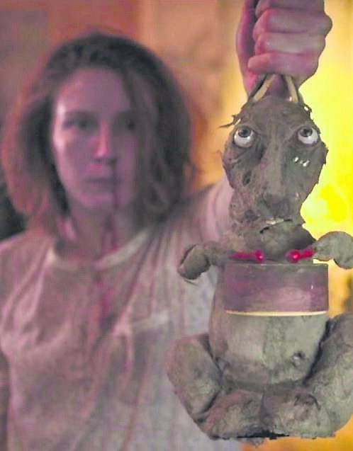 A scene from Damian’s first film, Caveat A scene from Damian’s first film, Caveat