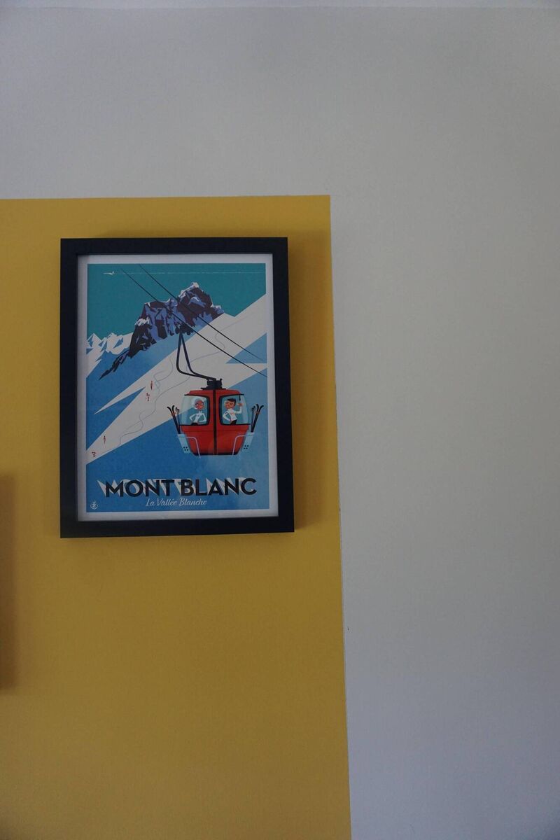 A vintage travel poster. A vintage travel poster.