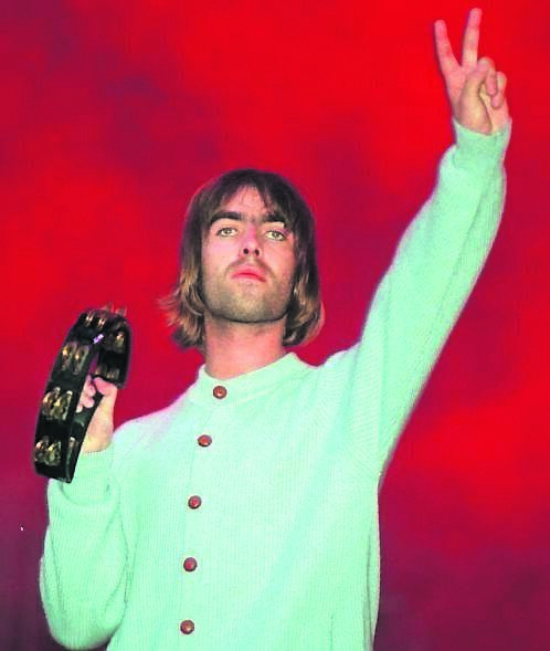 Liam Gallagher salutes his Cork fans during the second concert at Cork's Páirc Uí Chaoimh. 	Pic: Eddie O’Hare
                    