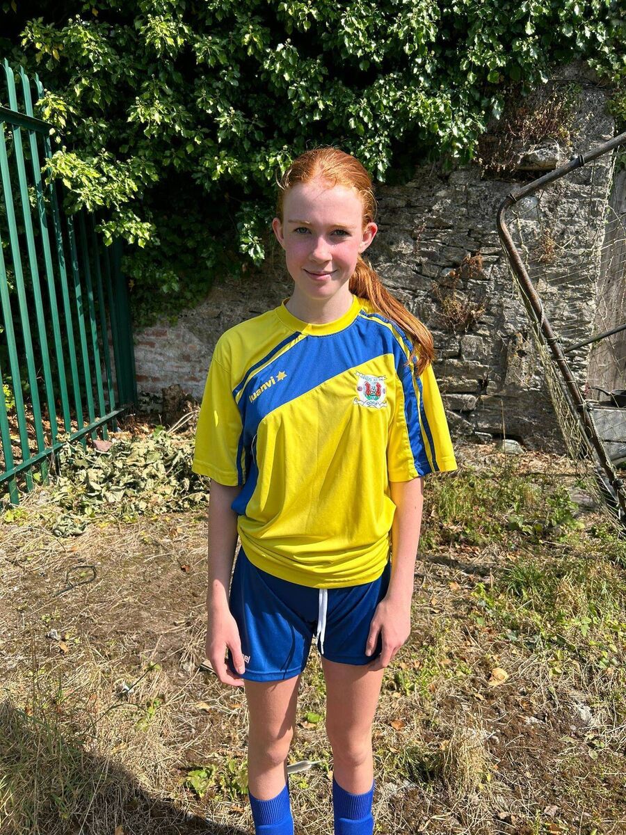 Leeds first-ever goalscorer in a competitive game for the girls section, Lily O'Brien. 