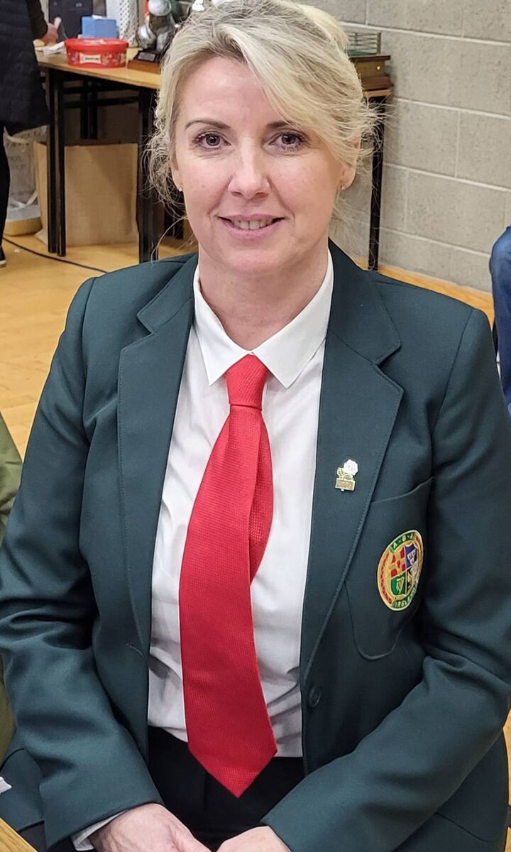 Cork County Boxing Board register Louise Forde officiating at the Cobh Boxing Tournament. Cork County Boxing Board register Louise Forde officiating at the Cobh Boxing Tournament.