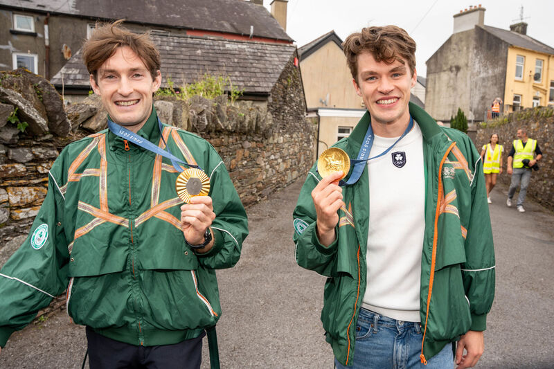 Paul O'Donovan (left) and Fintan McCarthy in  Skibbereen, County Cork. Picture: Noel Sweeney/PA Wire