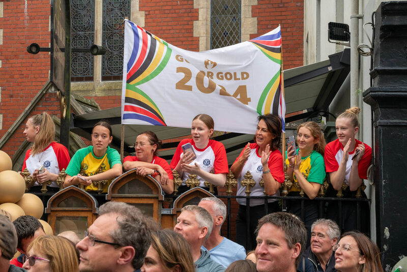 People line the streets of Skibbereen as the town welcomed home its Olympic rowing heroes. Picture: Noel Sweeney/PA Wire