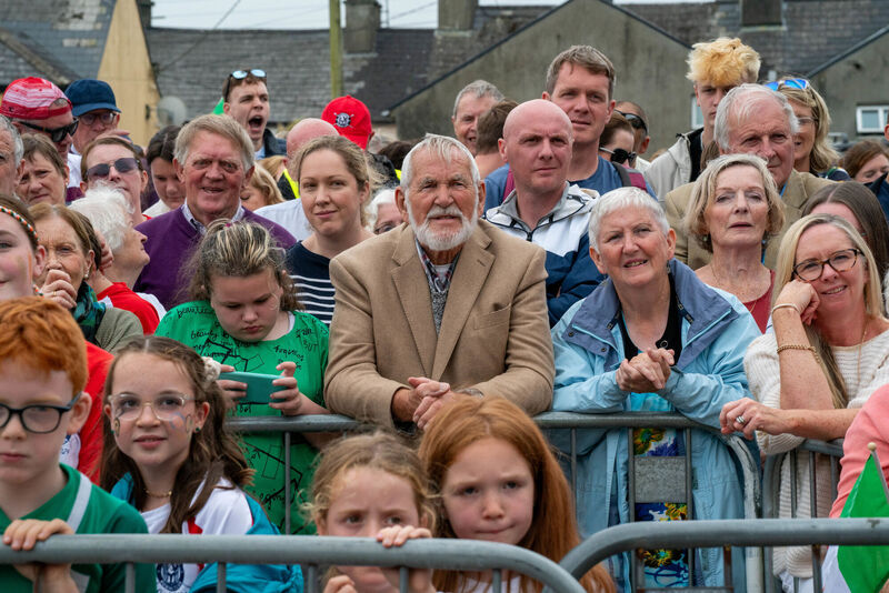 Fans in Skibbereen as the town welcomed home its Olympic rowing heroes. Picture: Noel Sweeney/PA Wire