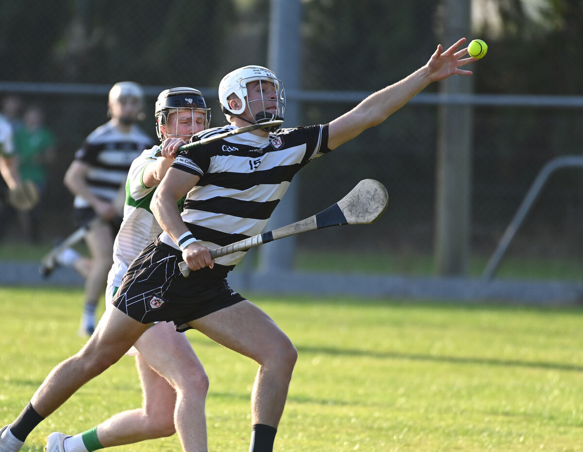 Midleton's David Cremin reaches for the sliotar from Kanturk's Christopher Mullane during the Co-Op Superstores Premier SHC at Castletownroche. Picture: Eddie O'Hare