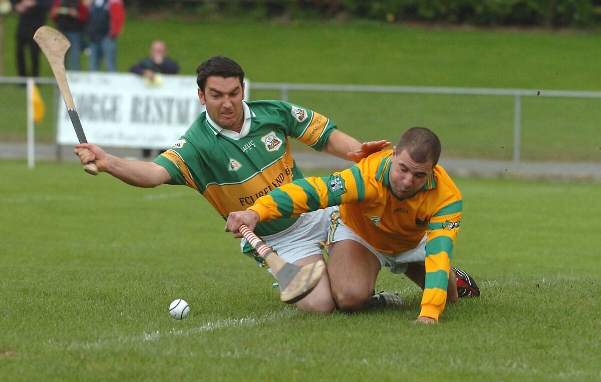 Frank Barry battles to stop Castlelyons' Sylvester McAuliffe from scoring in 2007. Picture: Larry Cummins