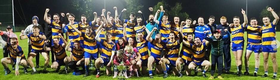 Lisgoold celebrate last year's historic Imokilly JAFC final win over Carraig na bhFear.