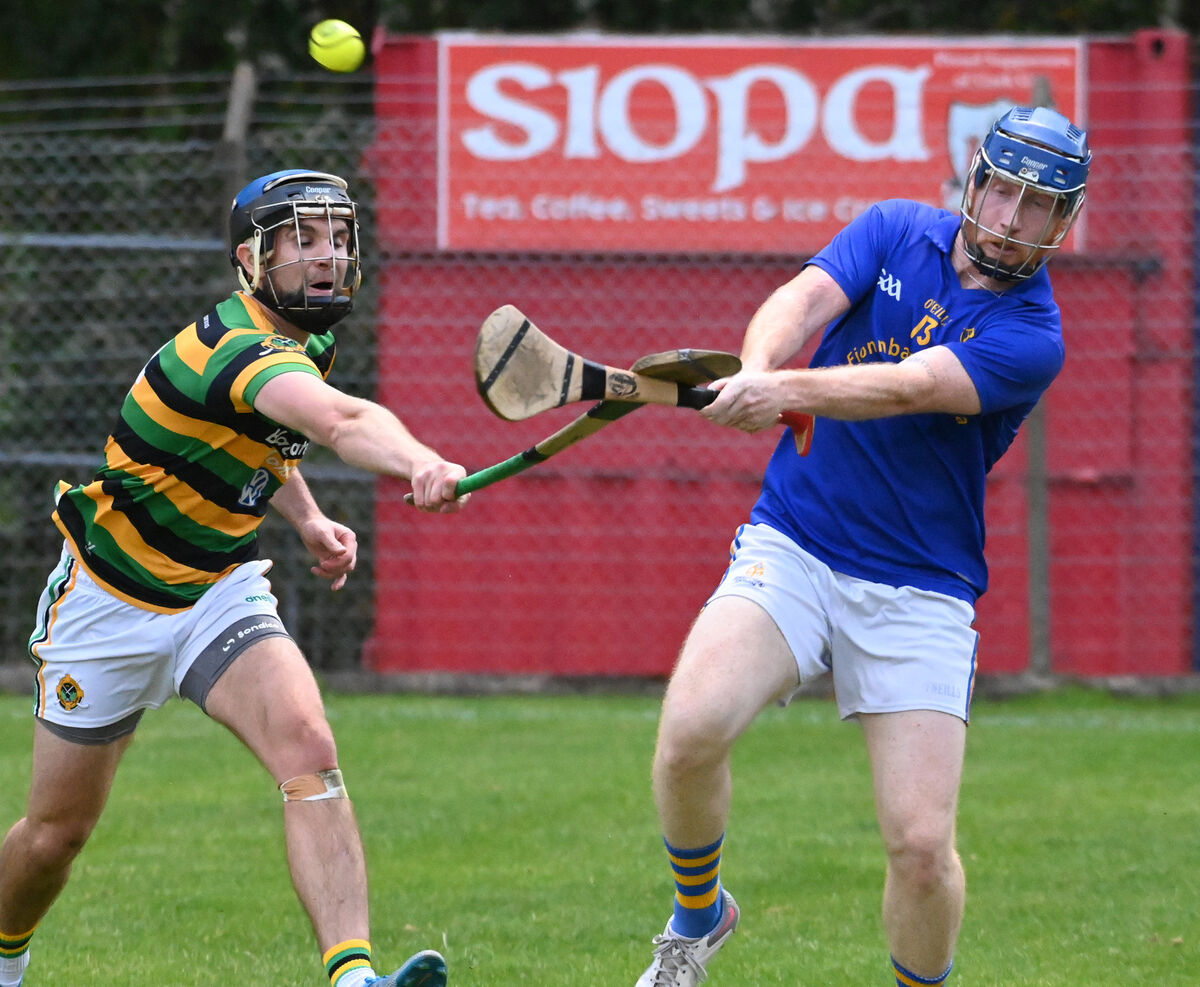 St Finbarr's Ian Lordan is tackled by Glen Rovers' James Mulcahy during the Co-Op Superstores Premier JHC at Páirc Uí Rinn. Picture: Eddie O'Hare St Finbarr's Ian Lordan is tackled by Glen Rovers' James Mulcahy during the Co-Op Superstores Premier JHC at Páirc Uí Rinn. Picture: Eddie O'Hare