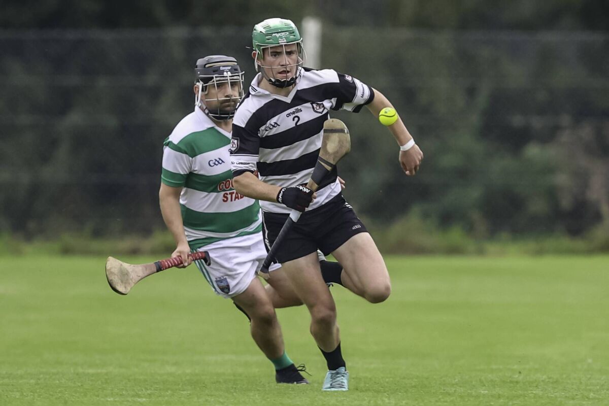 Midleton's Tom Dunlea gets away from Ger Griffin, St Ita's. Picture: Denis O'Flynn Midleton's Tom Dunlea gets away from Ger Griffin, St Ita's. Picture: Denis O'Flynn