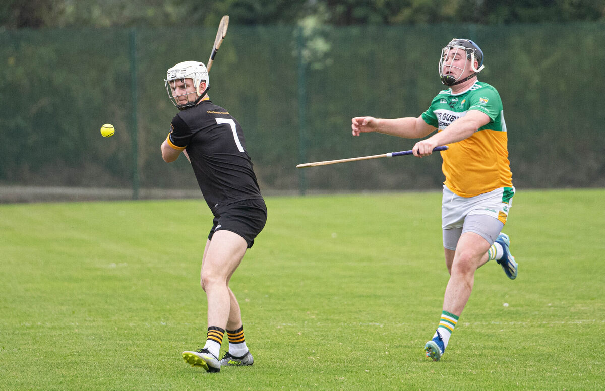 Fermoy's Padraig De Roiste clears the sliothar upfield despite the attention from Bride Rovers' Adam Walsh during the Co Op Superstores Senior A Hurling Championship match in Ballynoe. Picture: Howard Crowdy Fermoy's Padraig De Roiste clears the sliothar upfield despite the attention from Bride Rovers' Adam Walsh during the Co Op Superstores Senior A Hurling Championship match in Ballynoe. Picture: Howard Crowdy