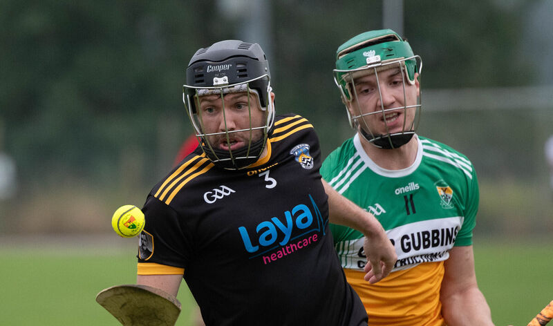 Fermoy's Tomas Clancy controls the sliothar ahead of Bride Rovers' Patrick O'Flynn during the Co Op Superstores Senior A Hurling Championship match in Ballynoe. Picture: Howard Crowdy