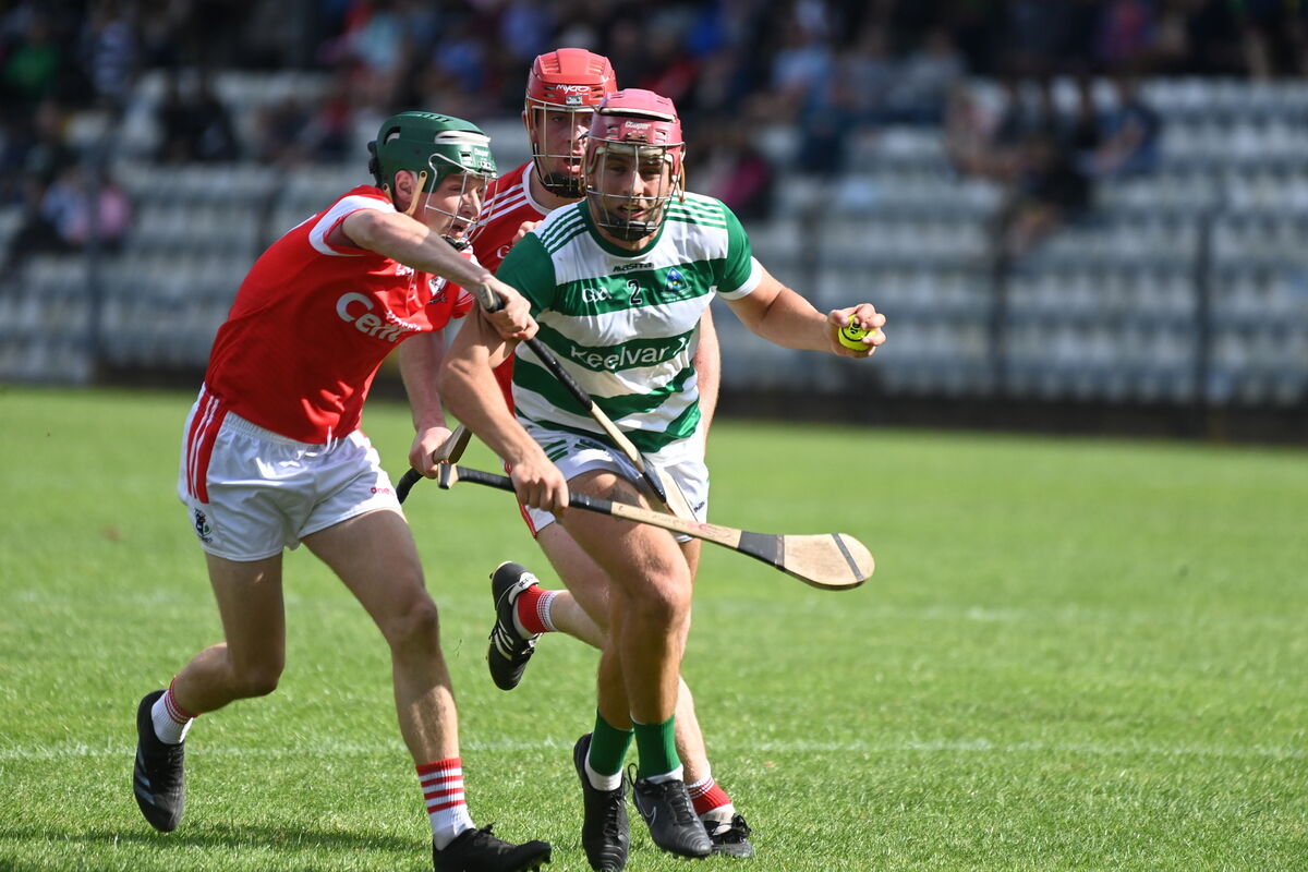 Defender Darragh Murphy pushes forward into an attacking role as Valley Rovers chase a goal in the final minutes. Picure: Larry Cummins Defender Darragh Murphy pushes forward into an attacking role as Valley Rovers chase a goal in the final minutes. Picure: Larry Cummins
