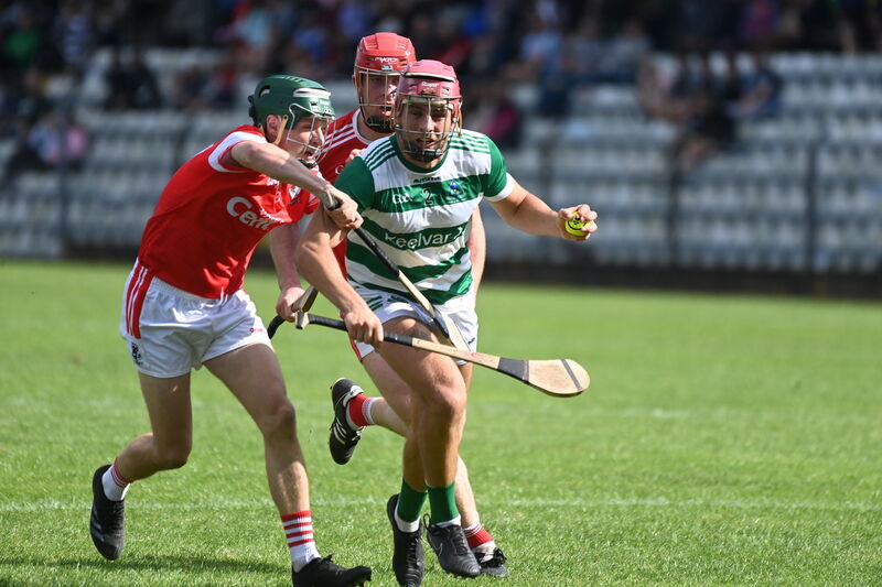 Defender Darragh Murphy pushes forward into an attacking role as Valley Rovers chase a goal in the final minutes. Picure: Larry Cummins Defender Darragh Murphy pushes forward into an attacking role as Valley Rovers chase a goal in the final minutes. Picure: Larry Cummins
