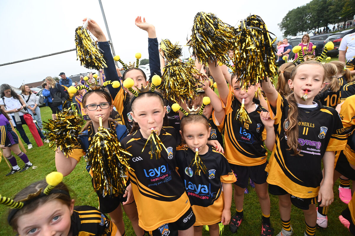 Cousins Sophia O’Connor and Laura Mannix with team-mates from Fermoy GAA at Passage West Ladies Football Blitz. Cousins Sophia O’Connor and Laura Mannix with team-mates from Fermoy GAA at Passage West Ladies Football Blitz.