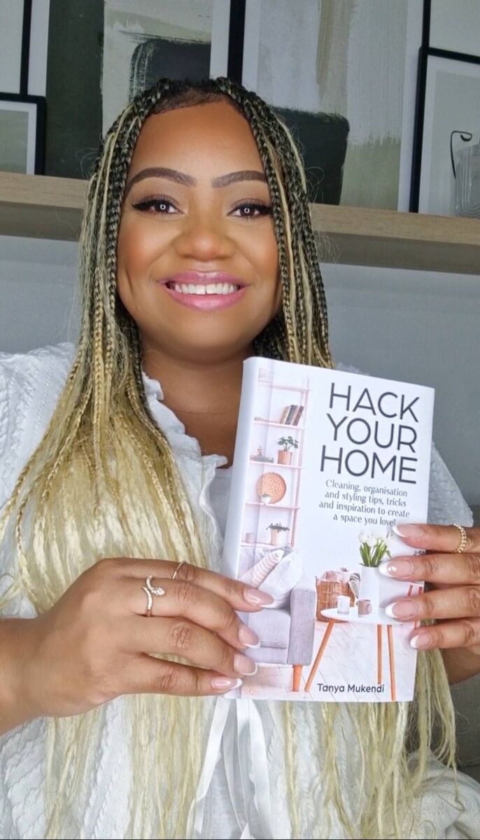 Tanya Mukendi and her book Hack Your Home. Picture: Tanya Mukendi/PA Tanya Mukendi and her book Hack Your Home. Picture: Tanya Mukendi/PA