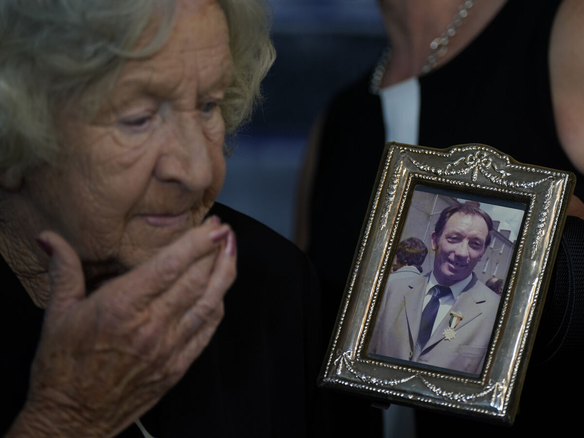 Jean Lahiffe, wife of the late Detective Garda Morgan Lahiffe, holds his picture ahead of a Bronze Scott Medal being awarded posthumously to him, during a ceremony to award deceased, retired and serving members of An Garda Siochana with bravery medals at Walter Scott House in Dublin. Jean Lahiffe, wife of the late Detective Garda Morgan Lahiffe, holds his picture ahead of a Bronze Scott Medal being awarded posthumously to him, during a ceremony to award deceased, retired and serving members of An Garda Siochana with bravery medals at Walter Scott House in Dublin.