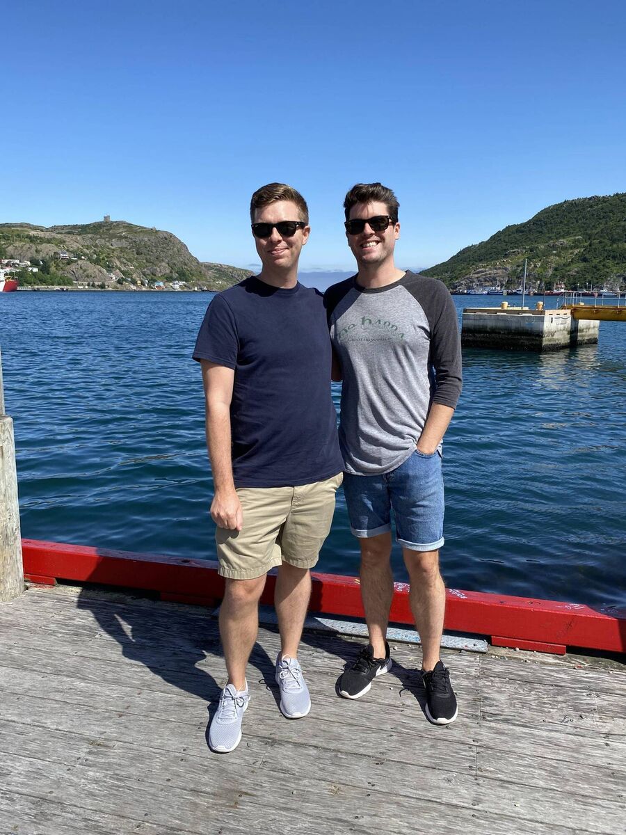 Barry O’Connor, wth Mark in Newfoundland, Canada  Barry O’Connor, wth Mark in Newfoundland, Canada
