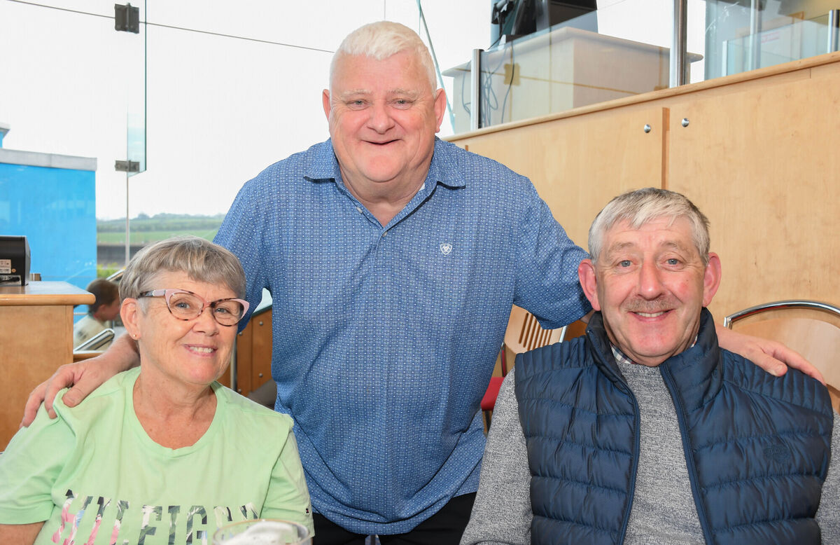 Rhoda and Paul Keohane, Blackrock with Val Morris from Curraheen seen at a recent Night in Curraheen Park Greyhound Stadium. Picture: Howard Crowdy