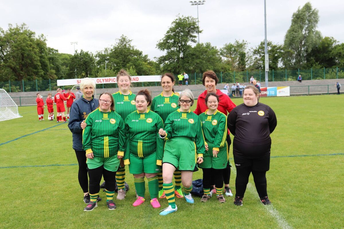 The Kerry Ladies who took Part in the Munster Special Olympic Soccer Event at the MYU Campus recently. The Kerry Ladies who took Part in the Munster Special Olympic Soccer Event at the MYU Campus recently.