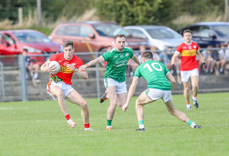 Éiré Óg's Ronan O'Toole on the move. Picture: David Creedon