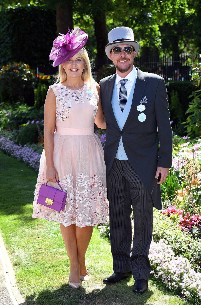 Nicki Chapman with her husband Dave 'Shacky' Shackleton in 2018.